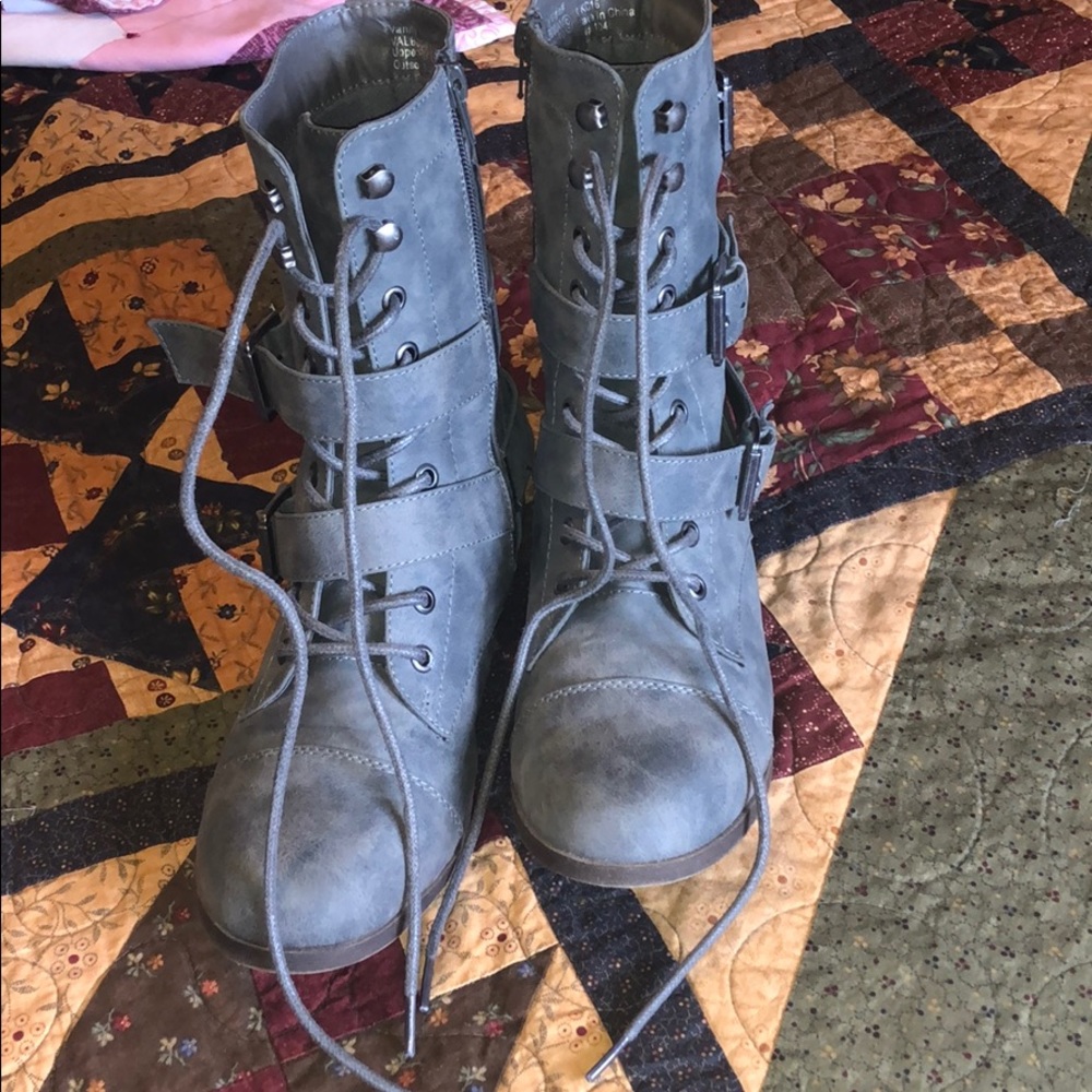 Grey Boots